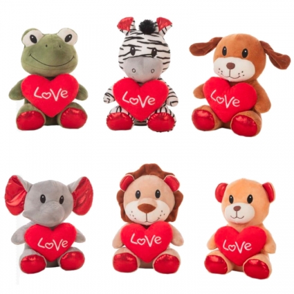 ANIMALITOS SELVA CORAZON 22CM