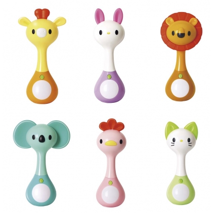 SONAJEROS SURTIDO CON LUZ Y MUSICA 16 CM 