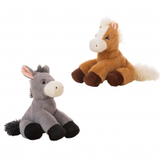 PELUCHE SURTIDO CABALLO Y BURRITO 32 CM
