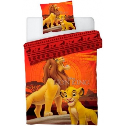 MICROFIBER DUVET COVER 140x200 THE LION KING
