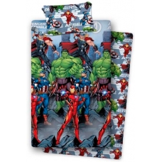 COTTON SHEETS SET AVENGERS 105CM