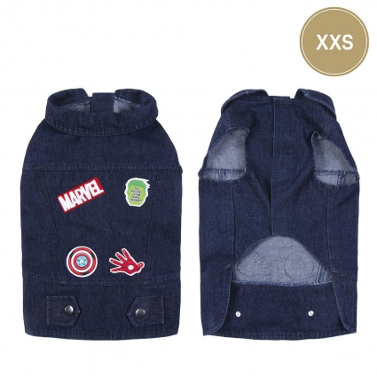 CHAQUETA VAQUERA PARA PERROS XXS MARVEL