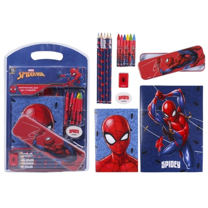 Set Papelería Escolar Spiderman