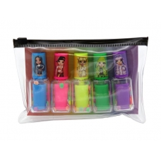 Set de 5 Marcadores con forma de pintauñas Rainbow High