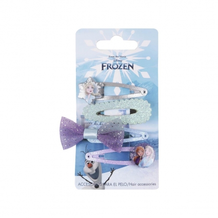 ACCESORIOS PELO CLIPS 4 PIEZAS FROZEN