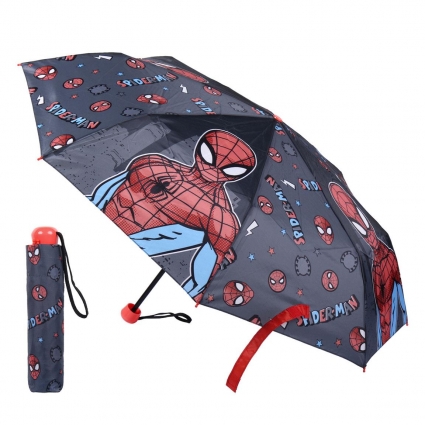 PARAGUAS MANUAL PLEGABLE ESCOLAR SPIDERMAN