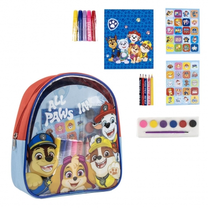 COLOREABLE MOCHILA PAW PATROL