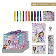 SET PAPELERÍA COLOREABLE DISPLAY GABBY´S DOLLHOUSE