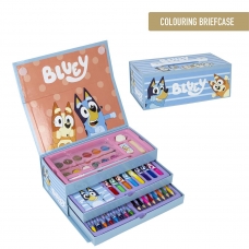 COLOURING STATIONERY SET BRIEFCASE BLUEY