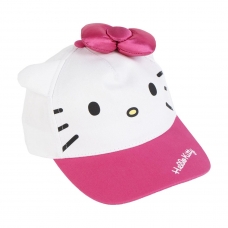 GORRA VISERA CURVA APLICACIONES HELLO KITTY