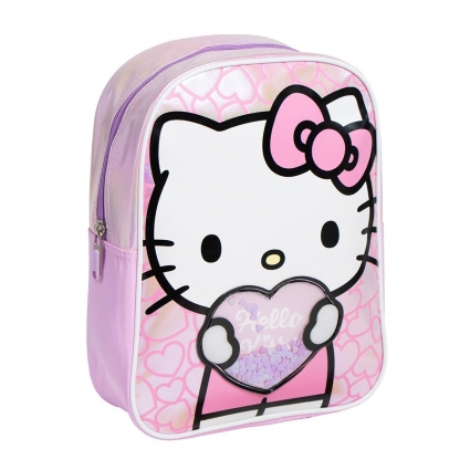 MOCHILA INFANTIL PERSONAJE APLICACIONES HELLO KITTY