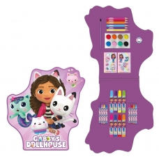 SET PAPELERÍA COLOREABLE CAJA GABBY´S DOLLHOUSE