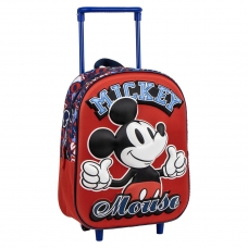 MOCHILA INFANTIL TROLLEY 3D MICKEY