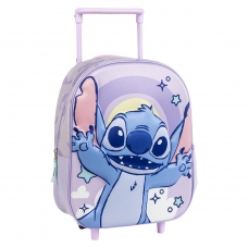 MOCHILA INFANTIL TROLLEY 3D STITCH