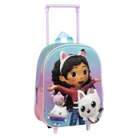 MOCHILA INFANTIL TROLLEY 3D GABBY´S DOLLHOUSE