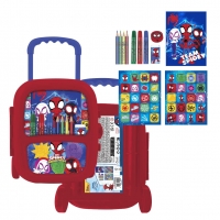 SET PAPELERÍA COLOREABLE TROLLEY SPIDEY