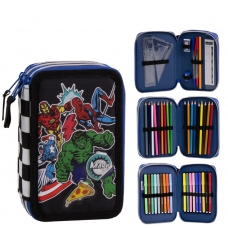 PENCIL CASE WITH ACCESSORIES GIOTTO AVENGERS
