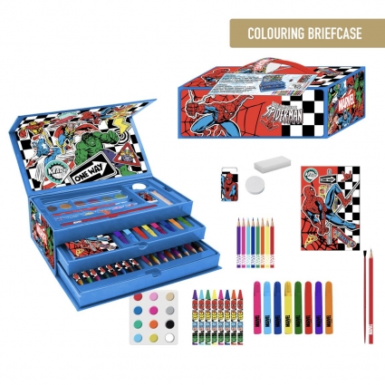 SET PAPELERÍA COLOREABLE MALETÍN AVENGERS