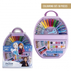 SET PAPELERÍA COLOREABLE 50 PIEZAS FROZEN