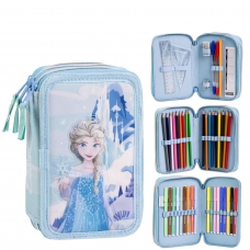 PLUMIER CON ACCESORIOS GIOTTO FROZEN
