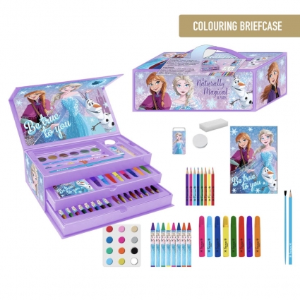SET PAPELERÍA COLOREABLE MALETÍN FROZEN