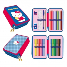 PENCIL CASE WITH ACCESSORIES HELLO KITTY