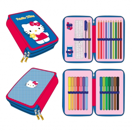 PLUMIER CON ACCESORIOS HELLO KITTY