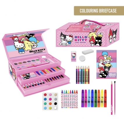 SET PAPELERÍA COLOREABLE MALETÍN HELLO KITTY