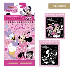 STATIONERY SET SCRATCH BOOK MINNIE