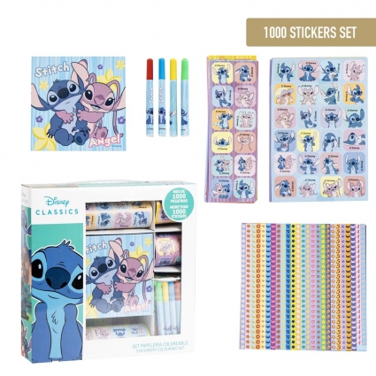 PACK PEGATINAS 1000 PIEZAS STITCH