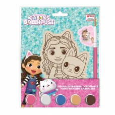 FIGURAS COLOREABLES MADERA GABBY´S DOLLHOUSE