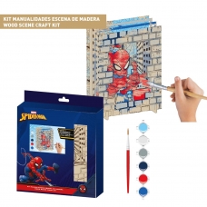 FIGURAS COLOREABLES MADERA SPIDERMAN