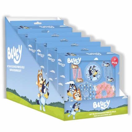 SET DE BELLEZA ACCESORIOS 7 PIEZAS BLUEY