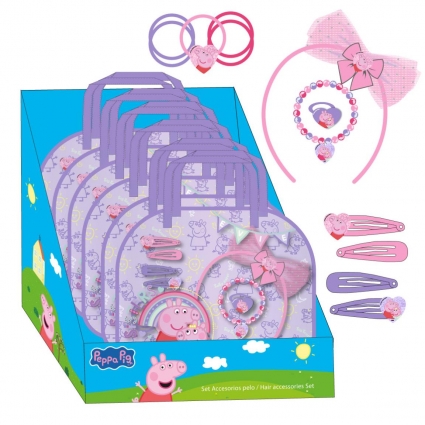 SET DE BELLEZA ACCESORIOS DISPLAY PEPPA PIG