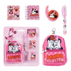 SET DE PAPELERÍA MINIMOCHILA MINNIE