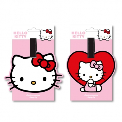 ETIQUETA VIAJE HELLO KITTY