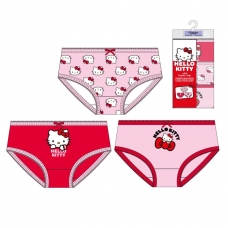 PACK BRAGUITAS SINGLE JERSEY 3 PIEZAS HELLO KITTY