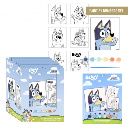 SET DE PAPELERÍA COLOREABLE BLUEY