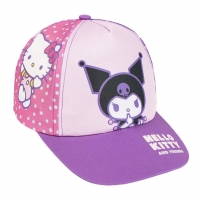 GORRA VISERA CURVA HELLO KITTY KUROMI
