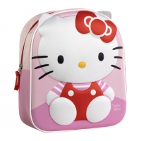 MOCHILA INFANTIL 3D APLICACIONES HELLO KITTY