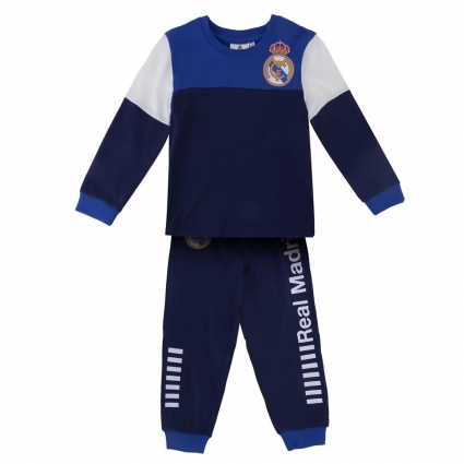 PIJAMA LARGO SINGLE JERSEY REAL MADRID