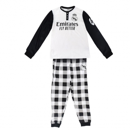 PIJAMA LARGO SINGLE JERSEY REAL MADRID