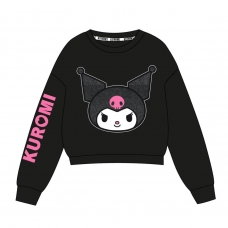 SUDADERA COTTON BRUSHED HELLO KITTY KUROMI
