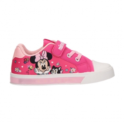 ZAPATILLA LONETA SUELA PVC CON LUCES MINNIE