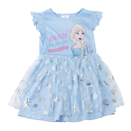 VESTIDO SINGLE JERSEY FANTASIA FROZEN