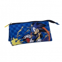 PENCIL CASE 3 COMPARTMENTS SONIC