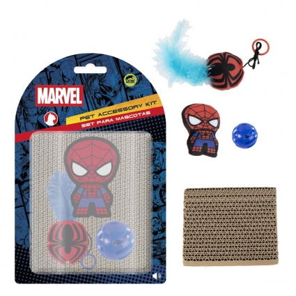 SET PARA MASCOTAS JUGUETE SPIDERMAN