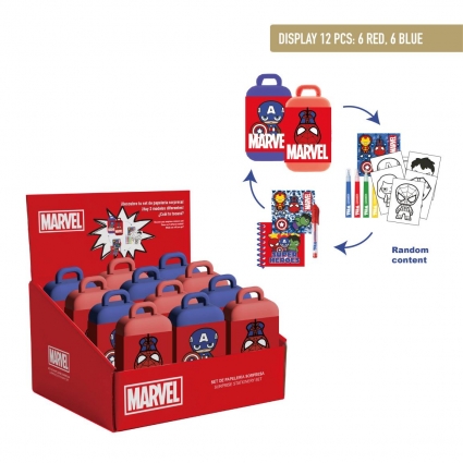SET DE PAPELERÍA SORPRESA MARVEL