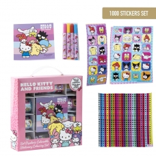 SET STICKERS 1000 PIEZAS HELLO KITTY
