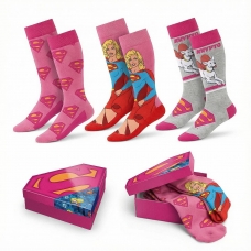 PACK CALCETINES 3 PIEZAS SUPERMAN SUPERGIRL PACK CALCETINES 3 PIEZAS SUPERMAN SUPERGIRL